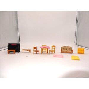 Calico Critters/Sylvanian Families Kitchen Table Chairs Piano‎ Sofa Furniture